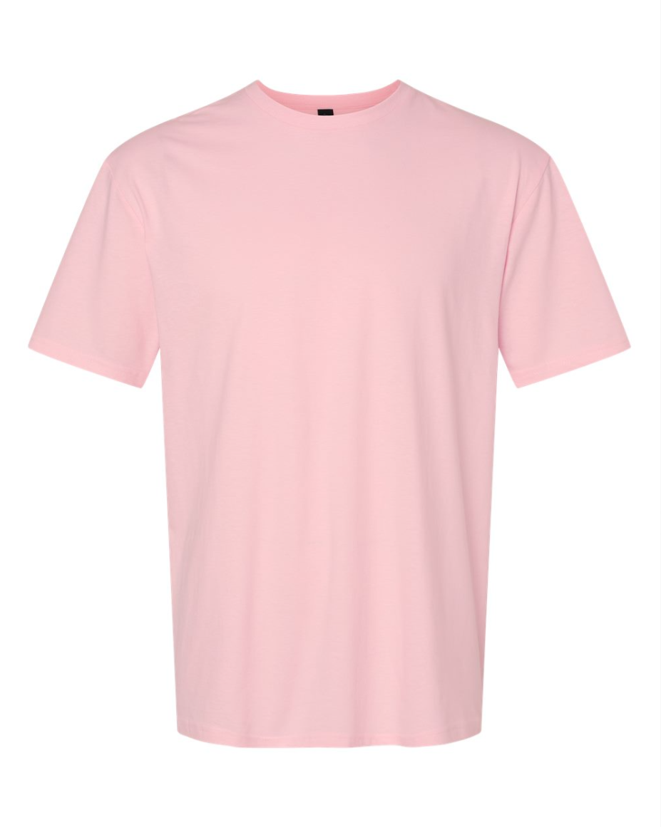 pink t-shirt on a white background
