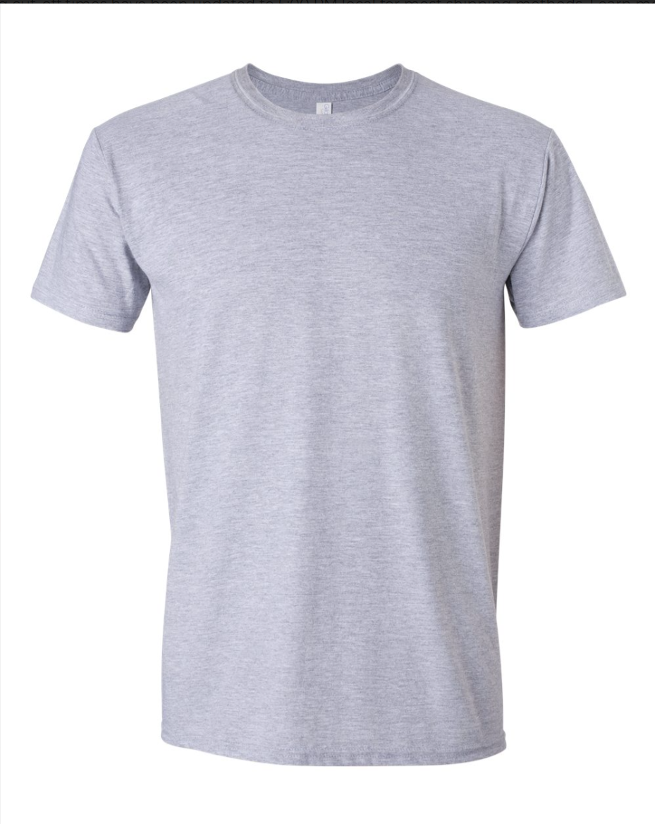 grey t-shirt on a white background