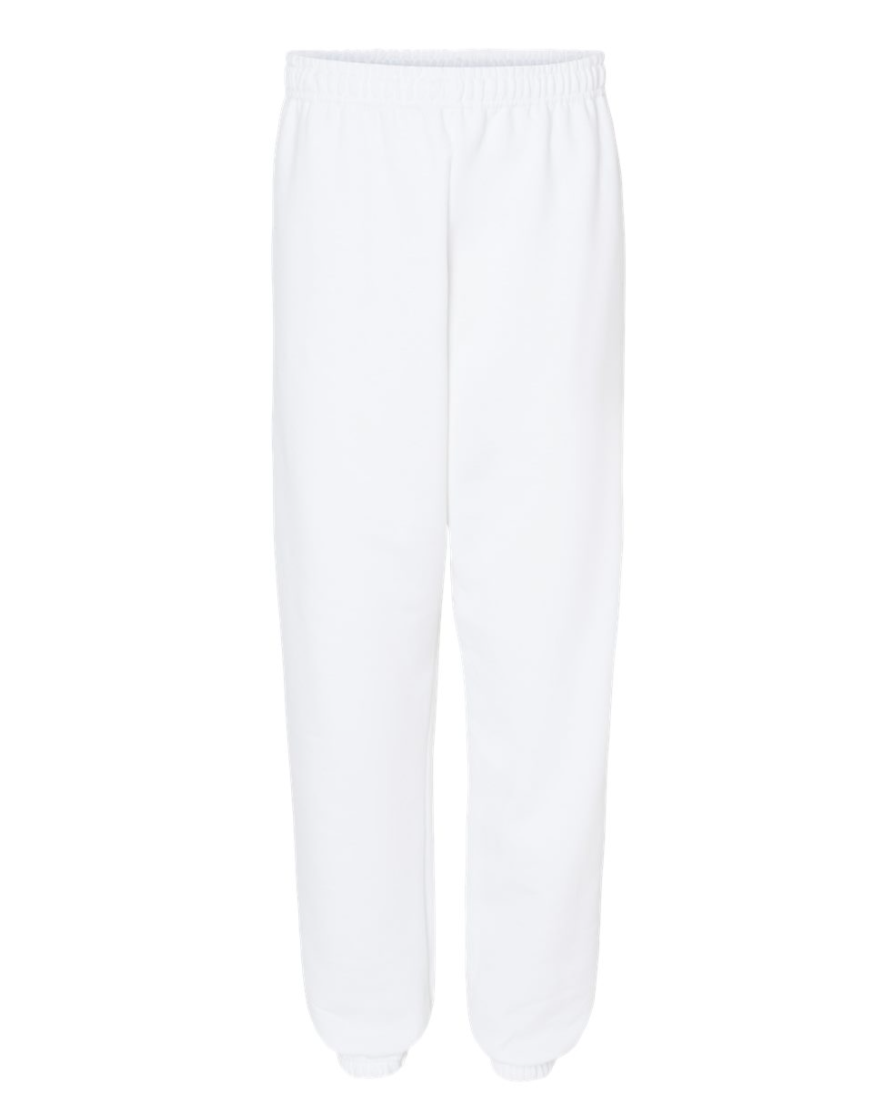 white sweatpants on a white background
