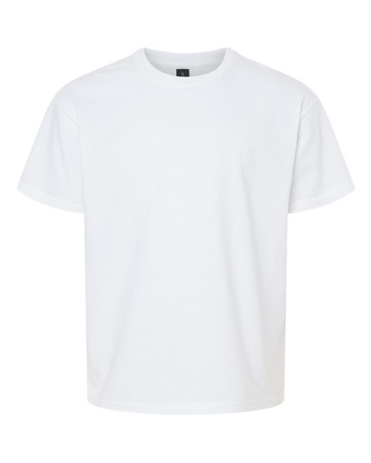 White t-shirt on a white background
