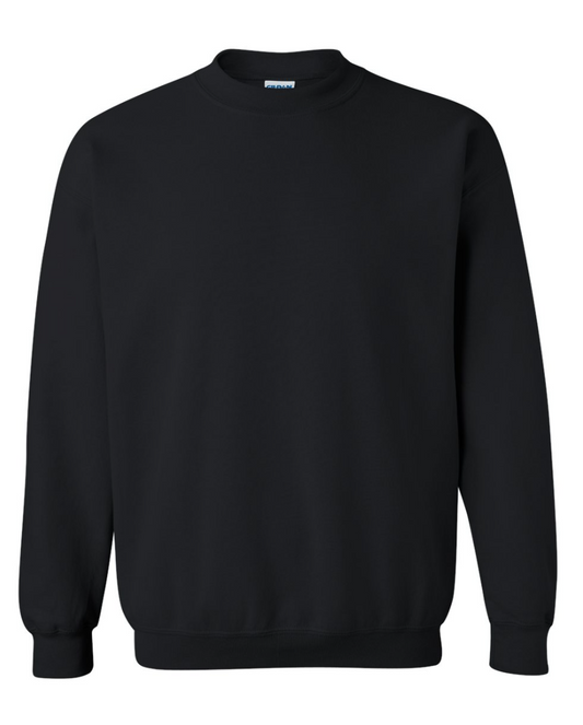 Black sweatshirt on a white background