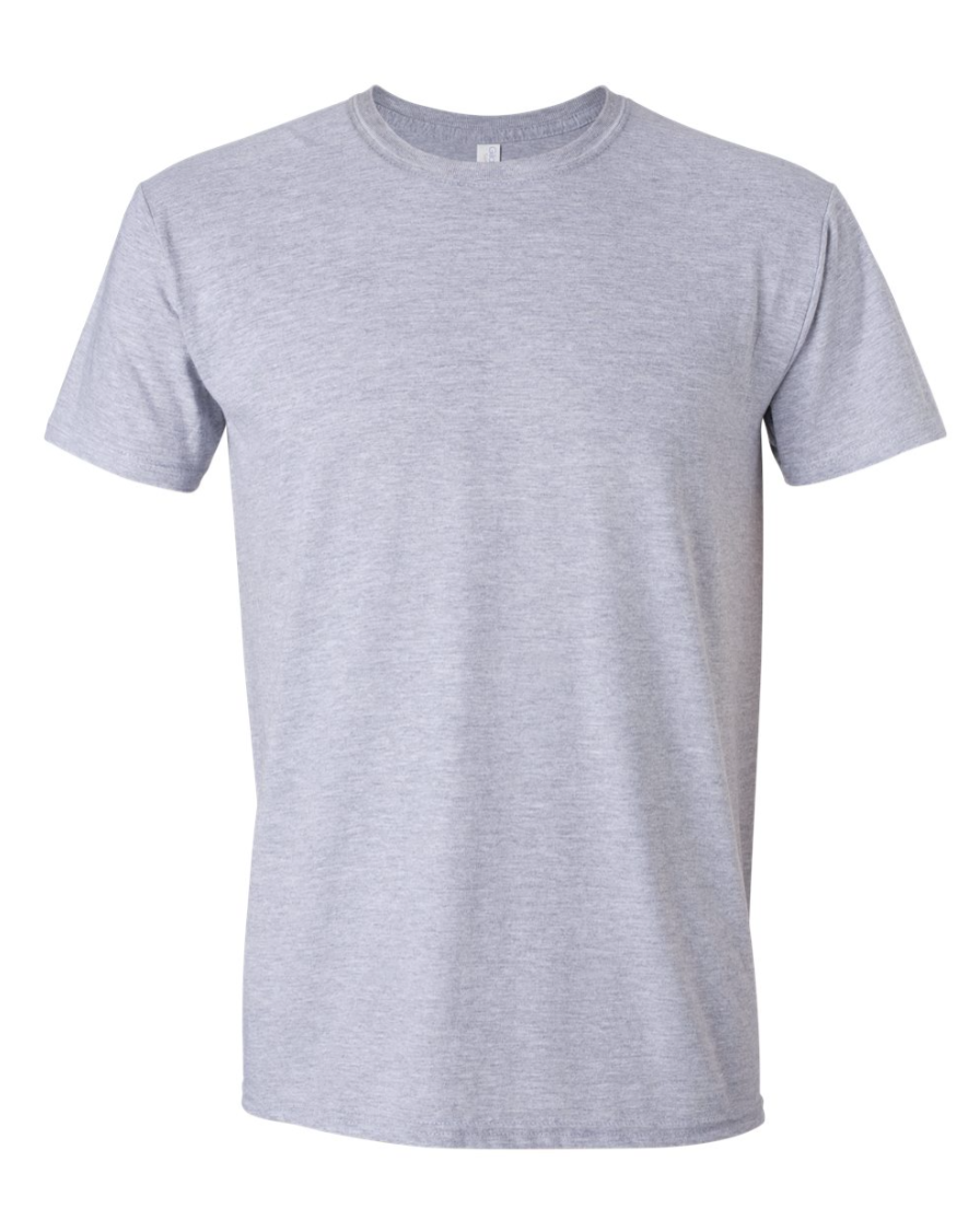 grey t-shirt on a white background