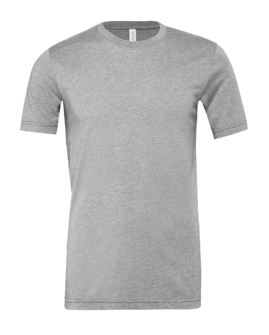 grey t-shirt on a white background