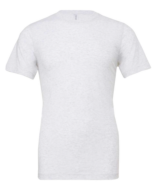 Ash grey t-shirt on a white background