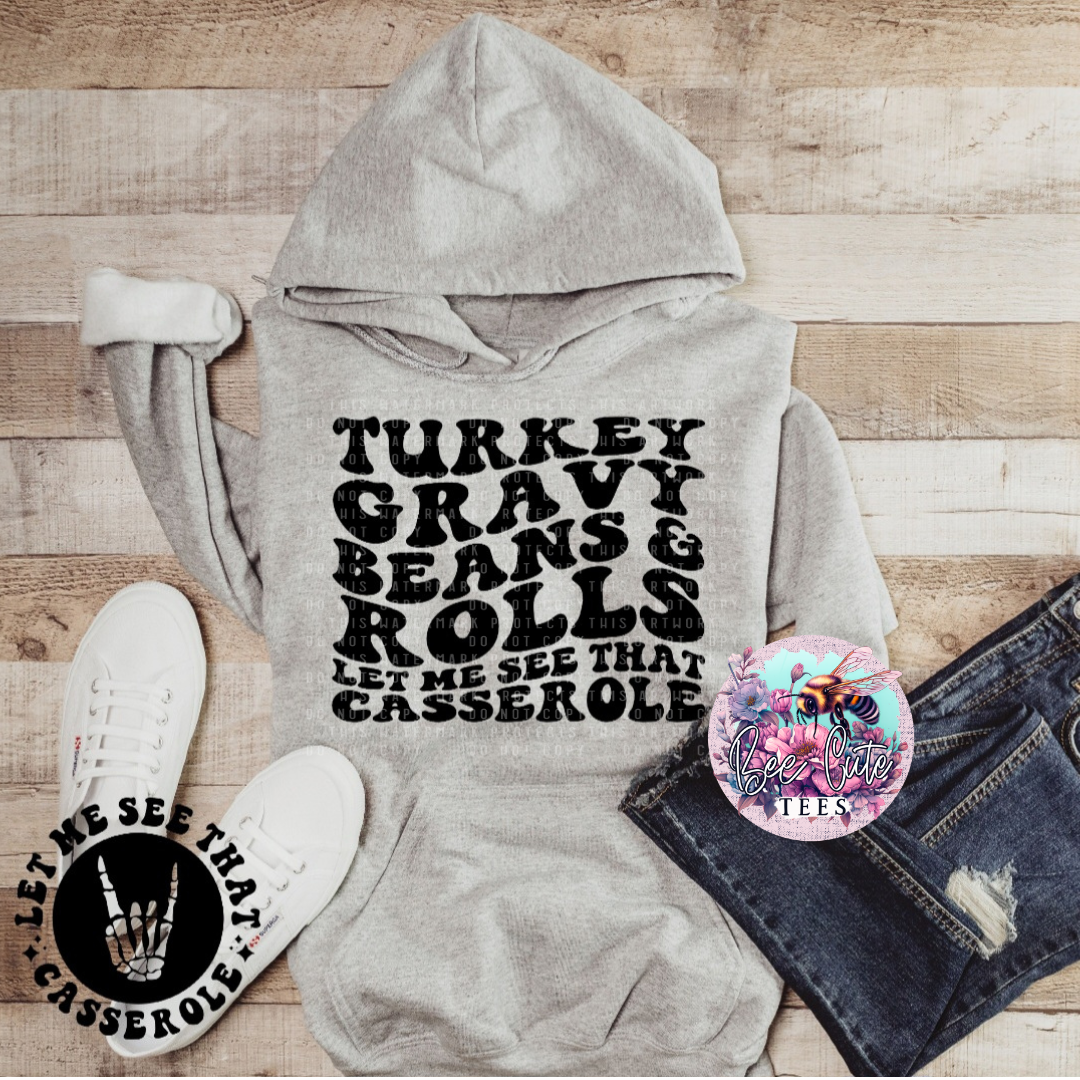 Turkey Gravy Beans & Rolls