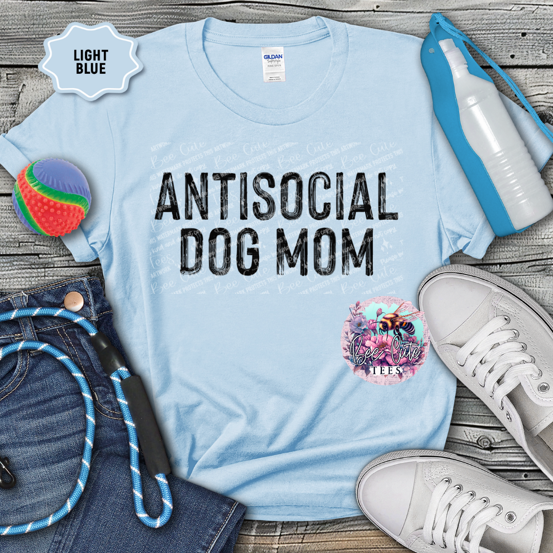 Antisocial Dog Mom Black