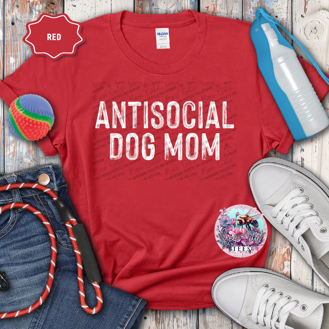 Antisocial Dog Mom White