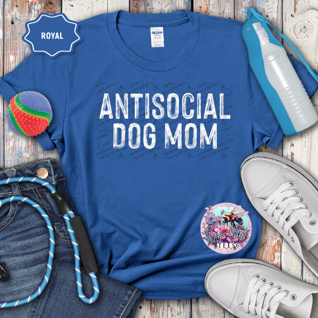 Antisocial Dog Mom White