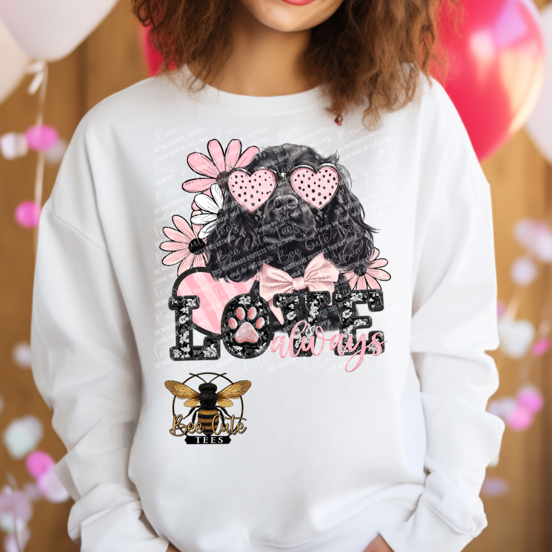 Black Cocker Spaniel Love Always