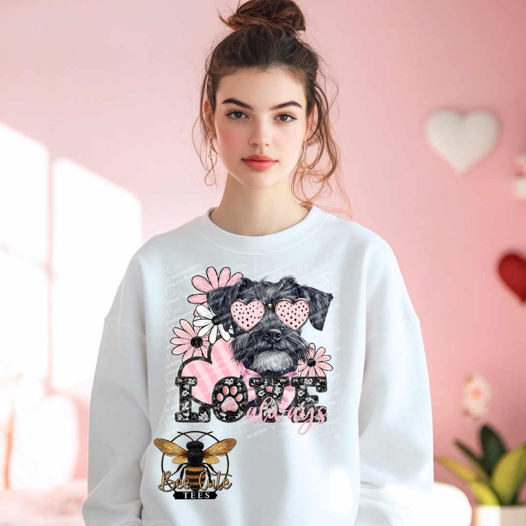 Black Schnauzer Love Always