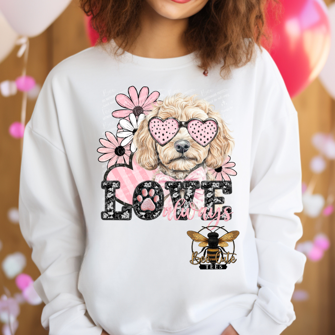 Blond Golden Doodle Love Always