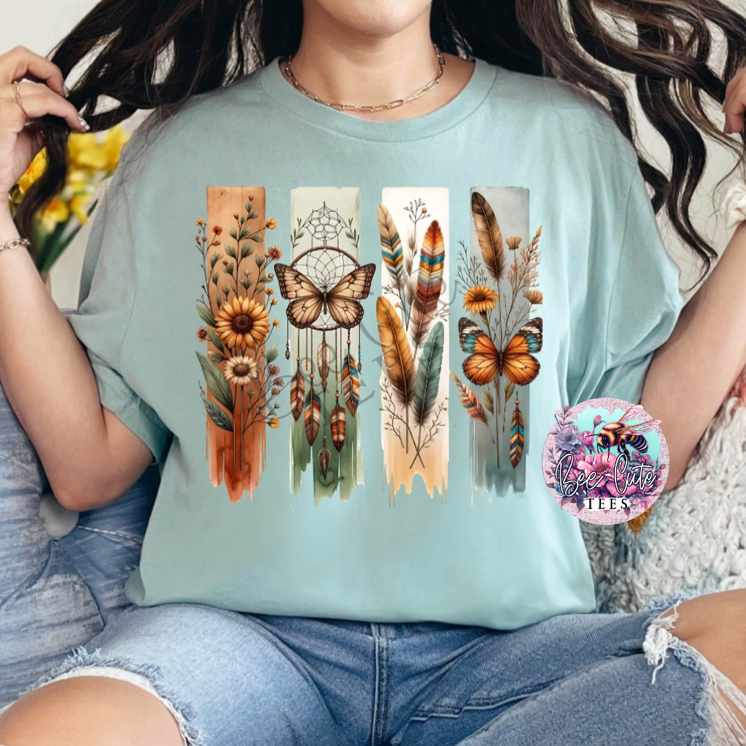 Boho Butterfly Feather Dreams