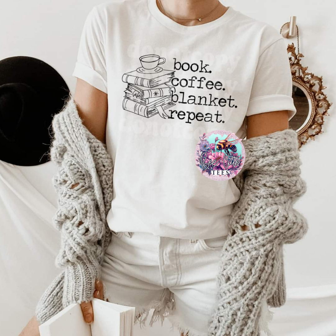 Book, Coffee, Blanket, Repeat