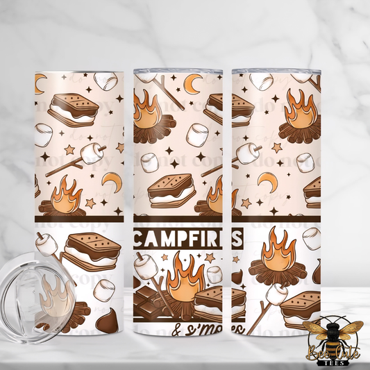 Campfire And Smores Tumbler