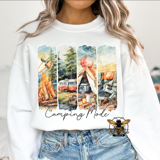 Camping Mode Brush Strokes Water Color