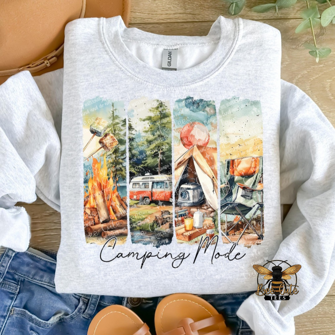 Camping Mode Brush Strokes Water Color
