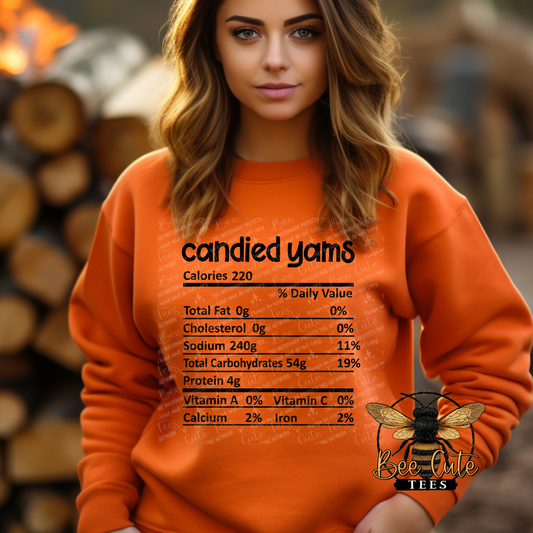 Candied Yams Nutritional Facts