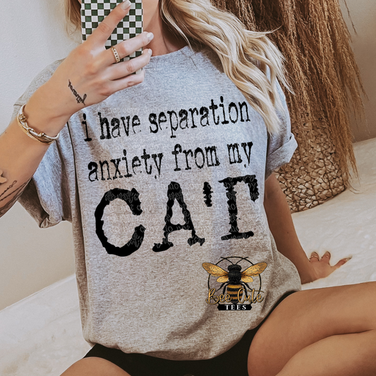 Separation Anxiety From My Cat Typography
