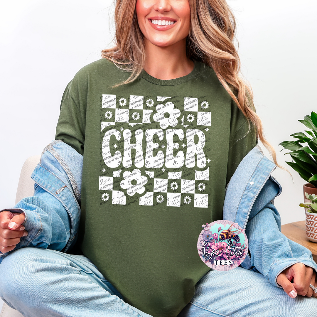 Cheer Checkered White