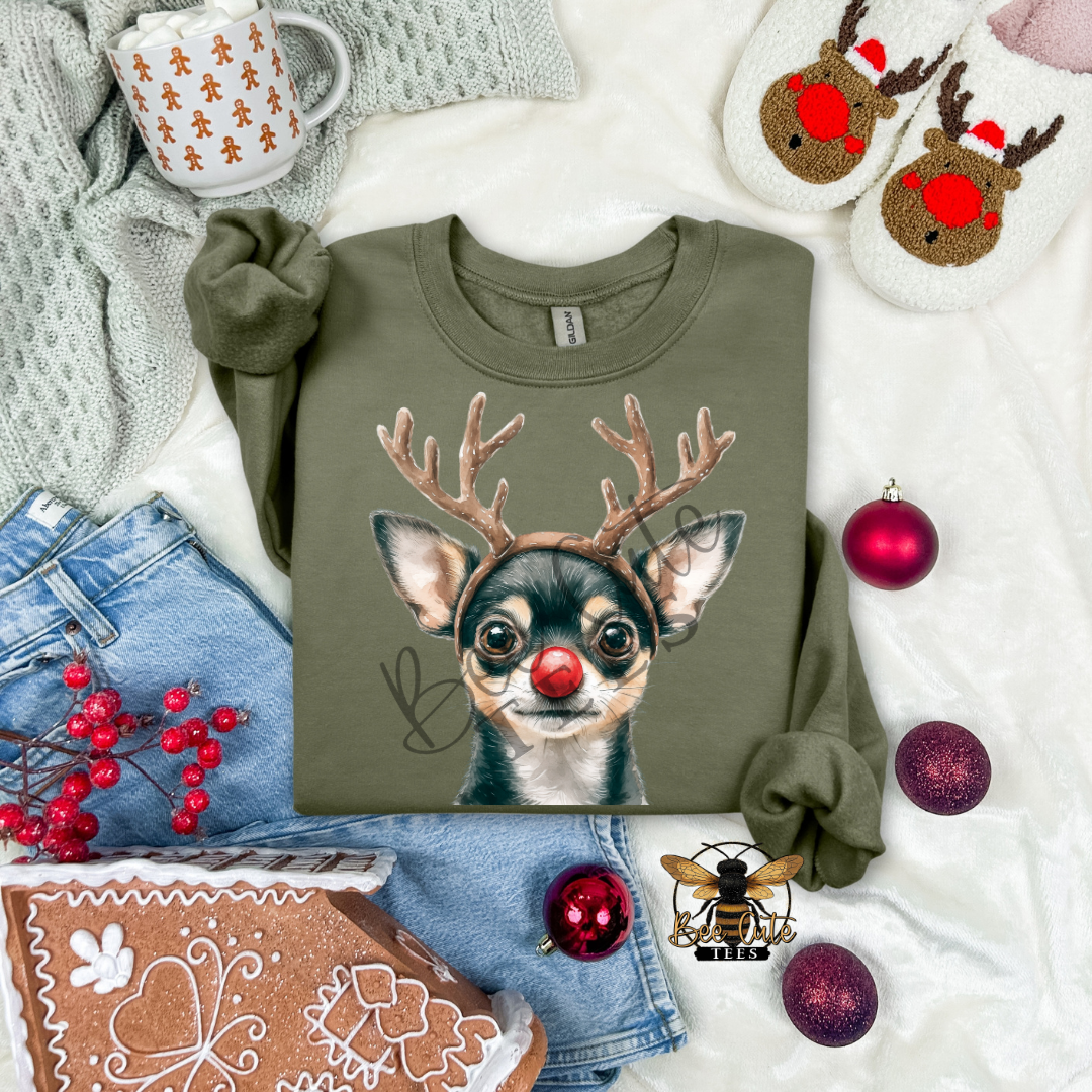 Chihuahua Black/Tan Christmas