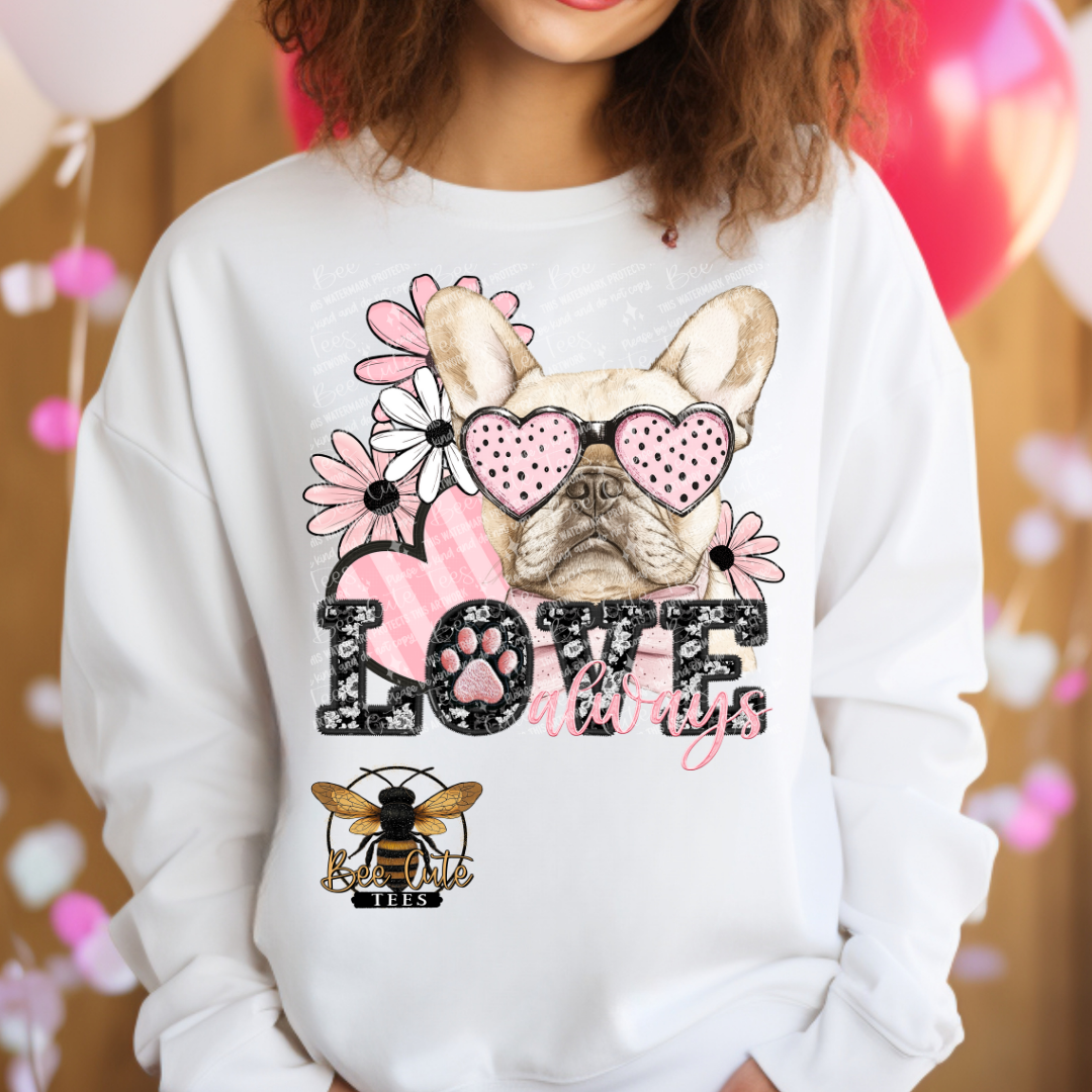 Cream Frenchie Love Always