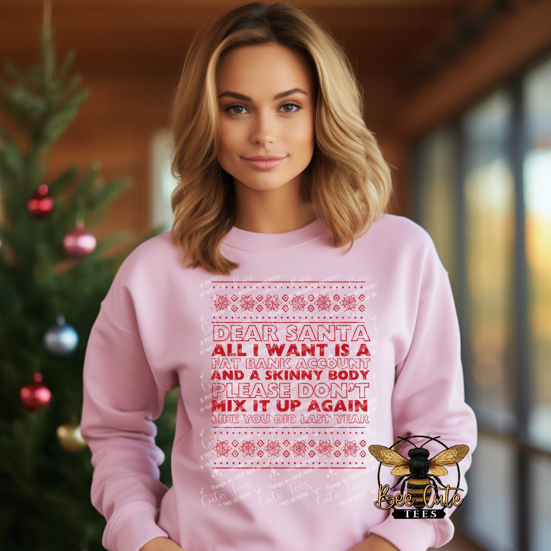 Dear Santa All I Want