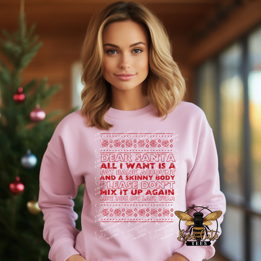 Dear Santa All I Want