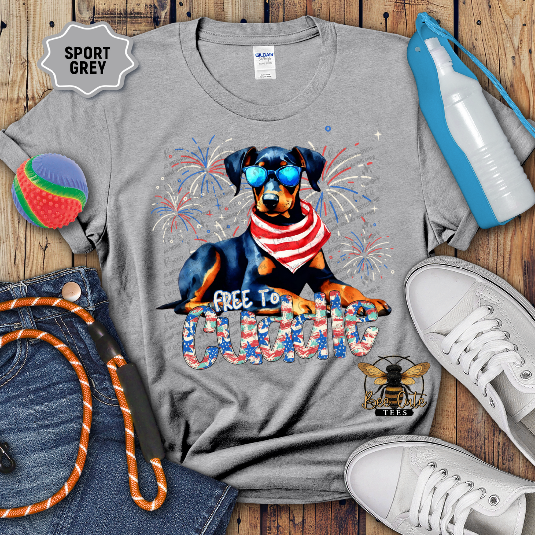 Free To Cuddle Doberman