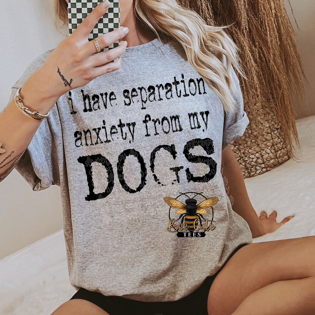 Separation Anxiety From My Dogs Typography
