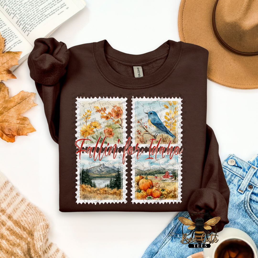 Vintage Fall Idaho Stamps