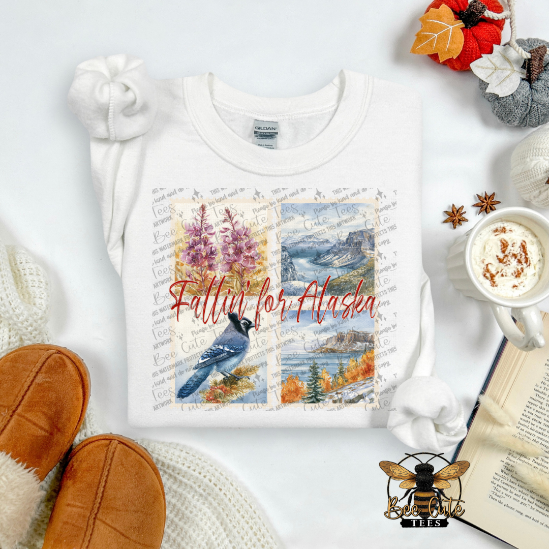 Vintage Fall Alaska Stamps