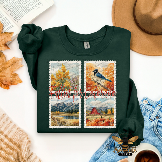 Vintage Fall Colorado Stamps