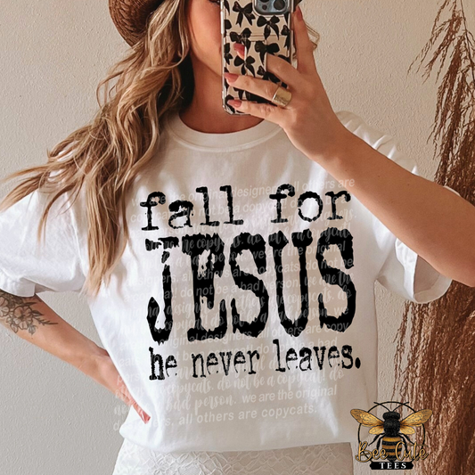 Fall For Jesus Typography