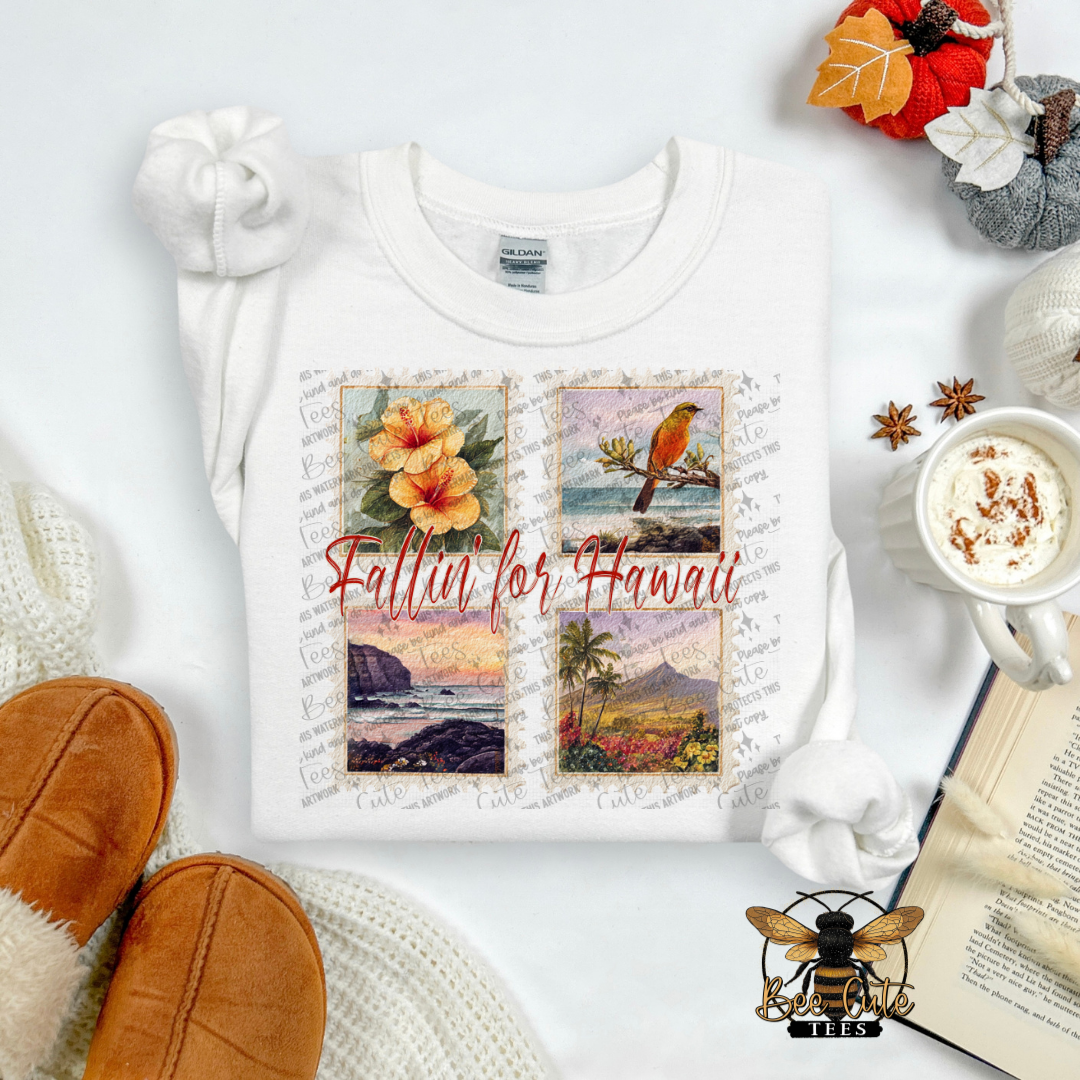 Vintage Fall Hawaii Stamps