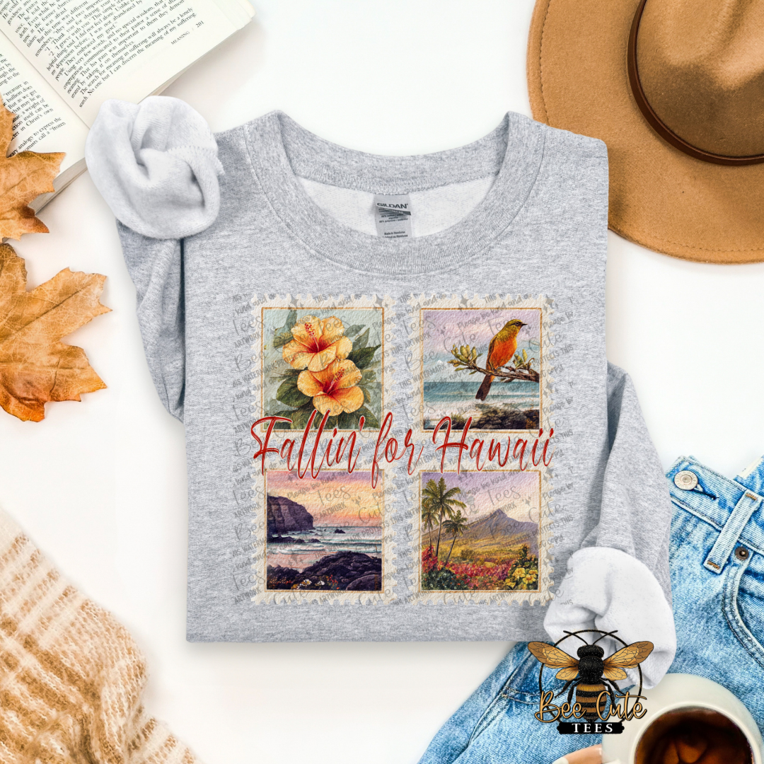 Vintage Fall Hawaii Stamps