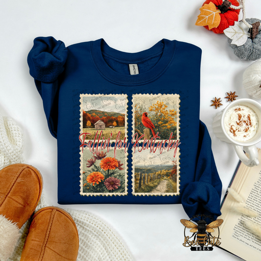 Vintage Fall Kentucky Stamps