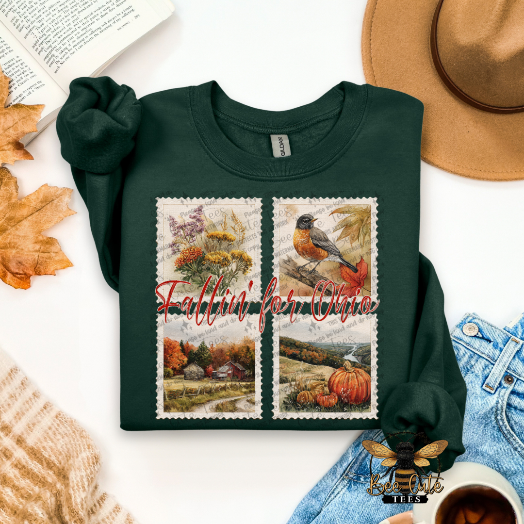 Vintage Fall Ohio Stamps