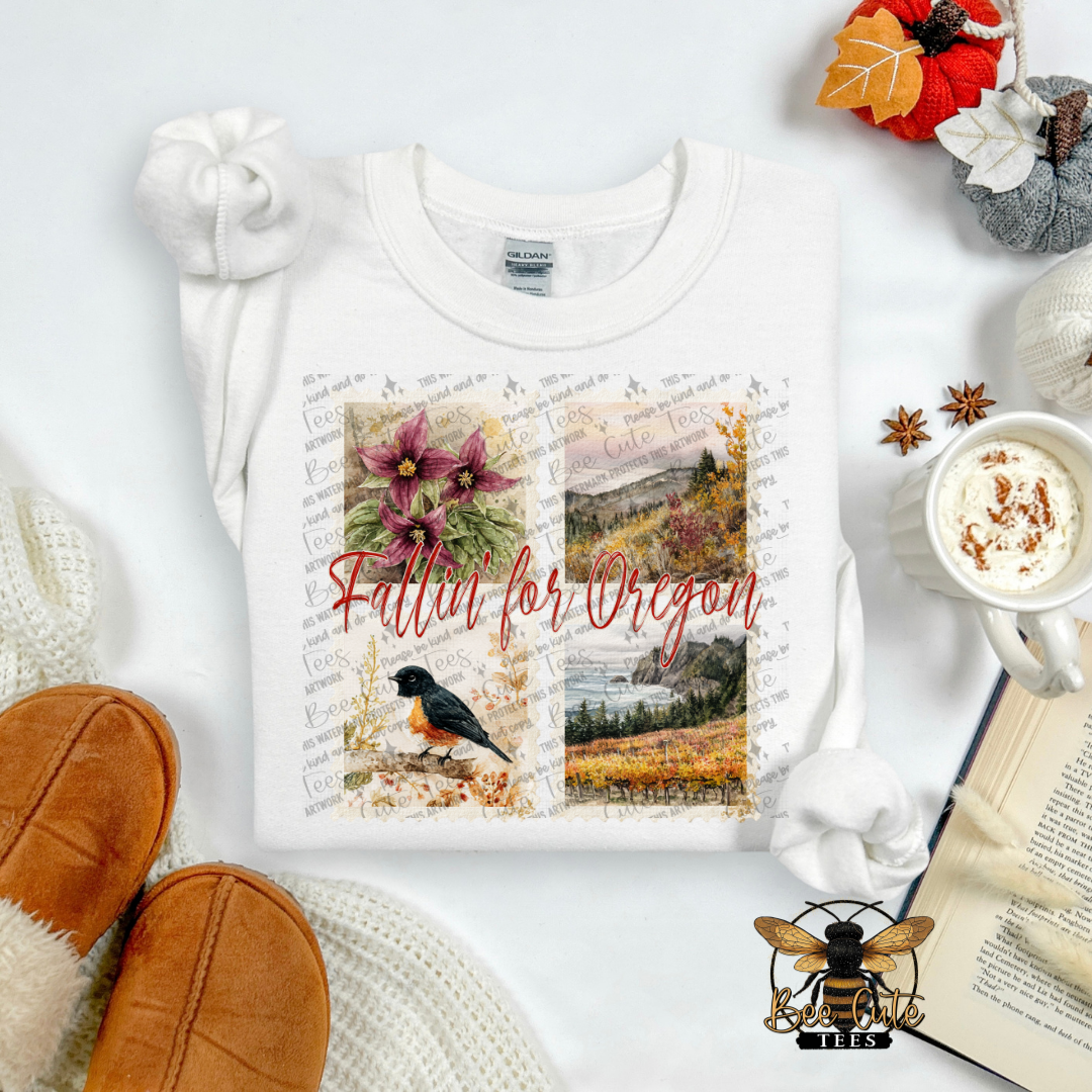 Vintage Fall Oregon Stamps