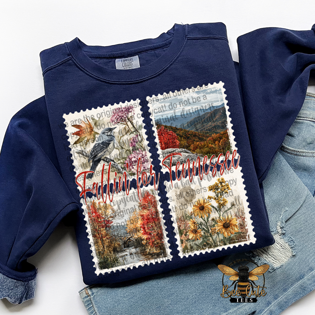Vintage Fall Tennessee Stamps