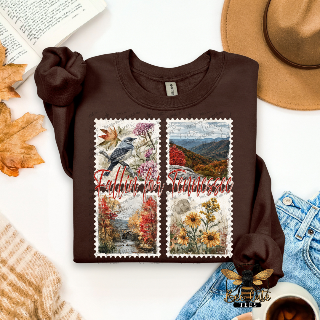 Vintage Fall Tennessee Stamps