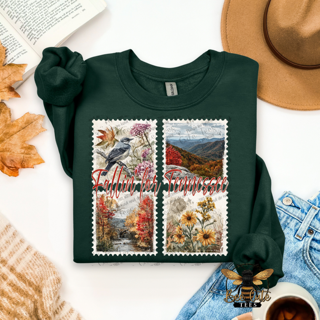 Vintage Fall Tennessee Stamps