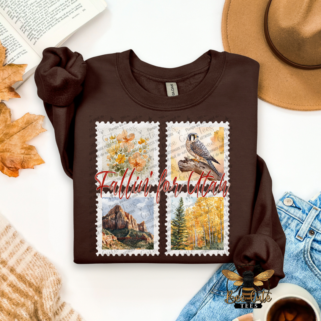 Vintage Fall Utah Stamps