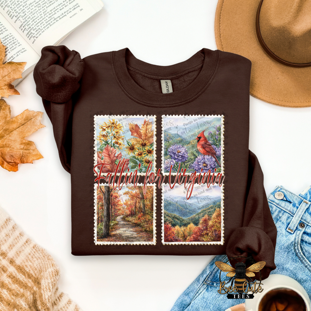 Vintage Fall Virginia Stamps