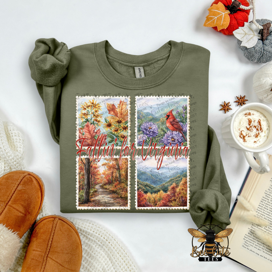 Vintage Fall Virginia Stamps