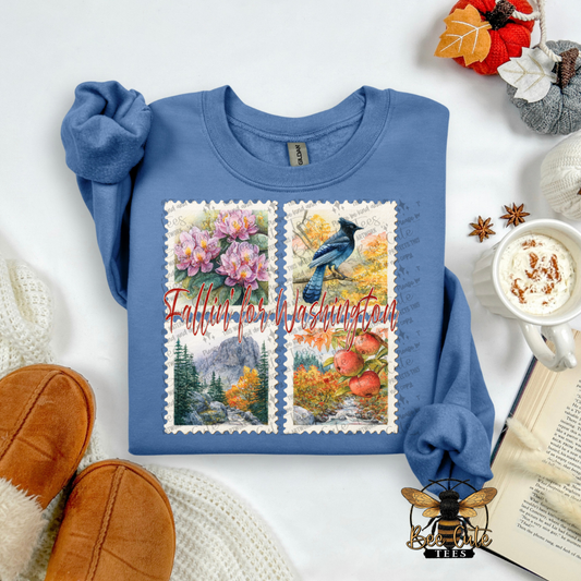Vintage Fall Washington Stamps