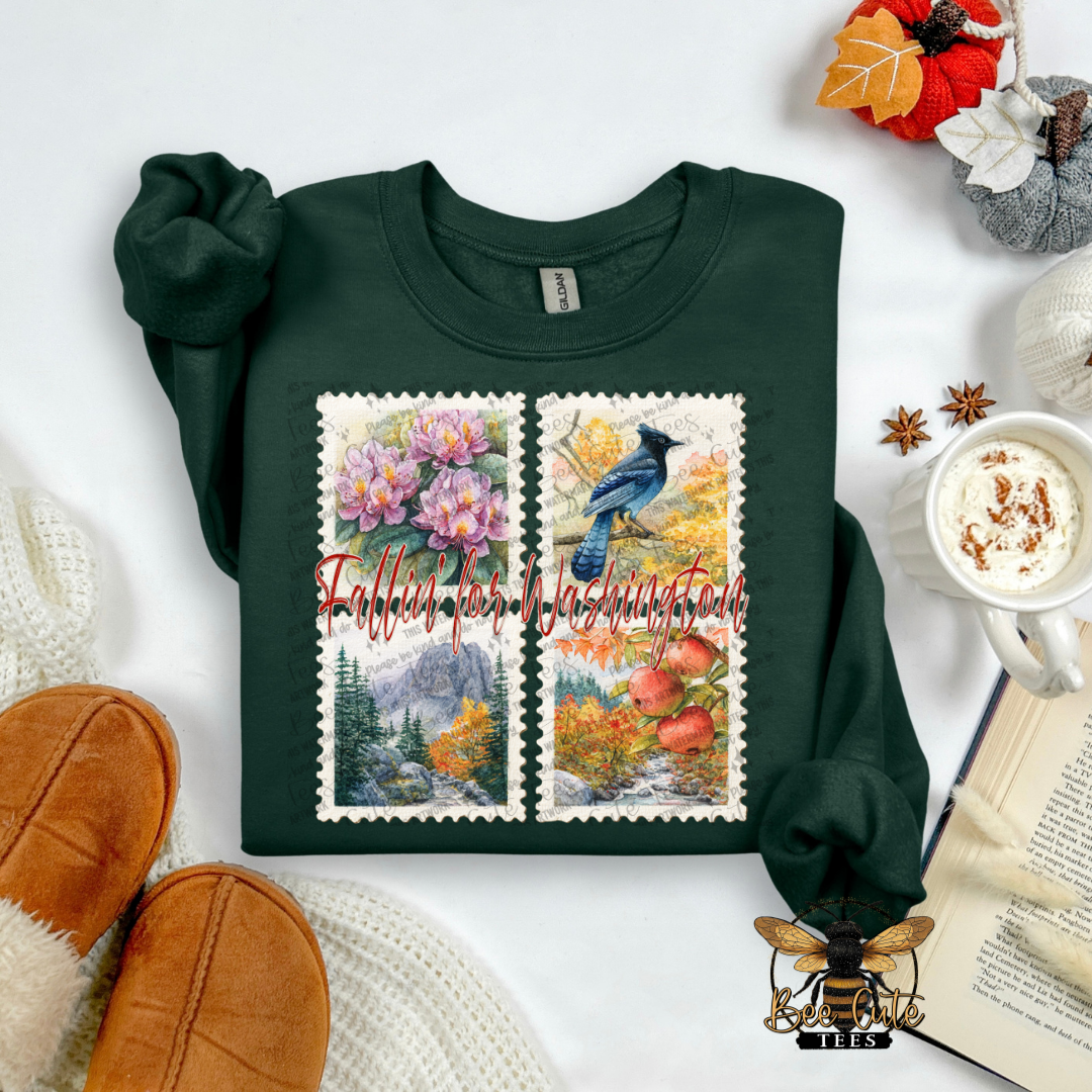 Vintage Fall Washington Stamps