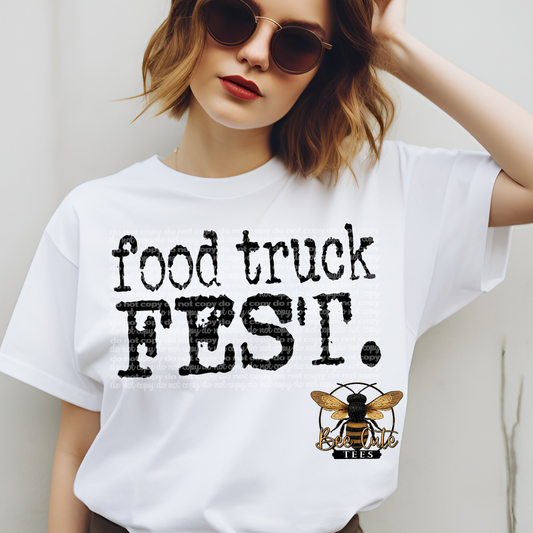 Food Truck Fest Typography