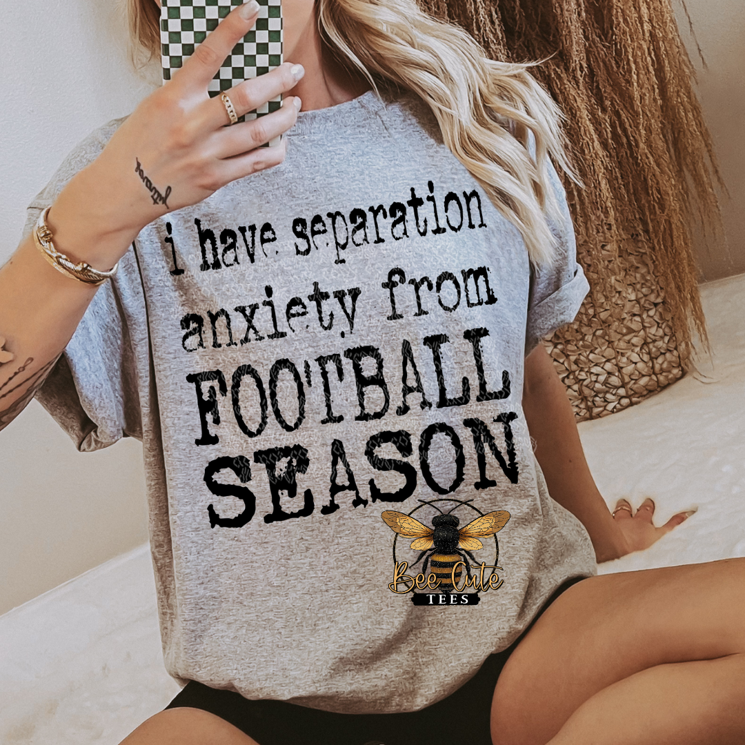 Separation Anxiety From Football Season Typography