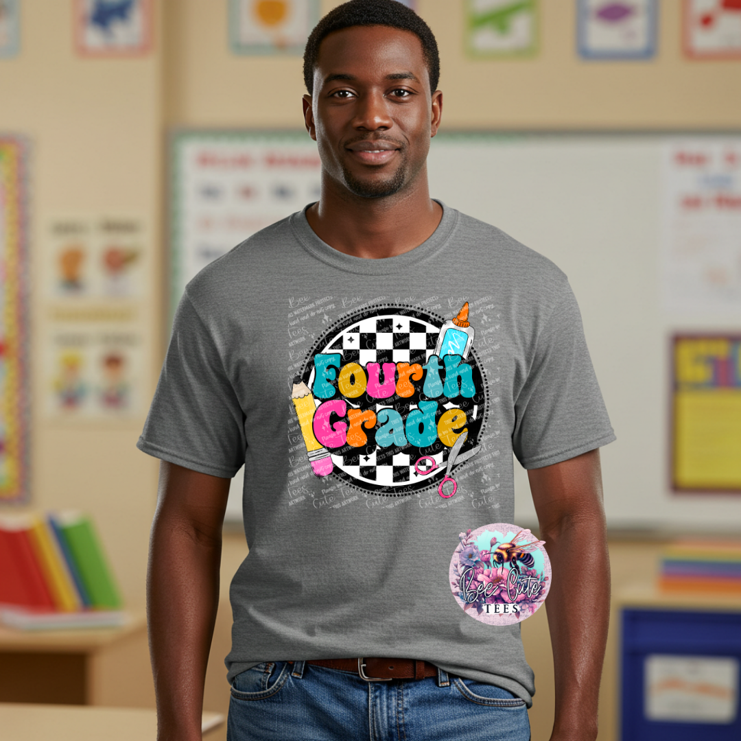 Fourth Grade Checkered Circle