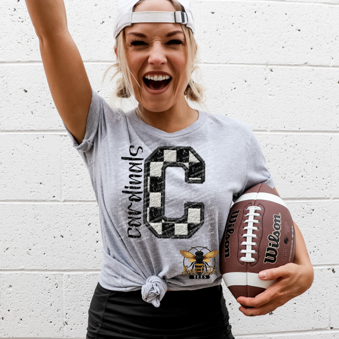 Faux Fuzzy Checkered Cardinals